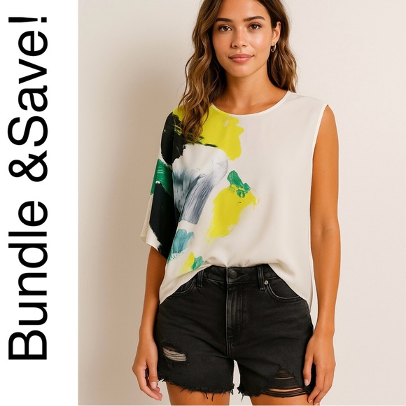 Zara Tops - Zara W&B Collection Asymmetric Boho Top for Woman